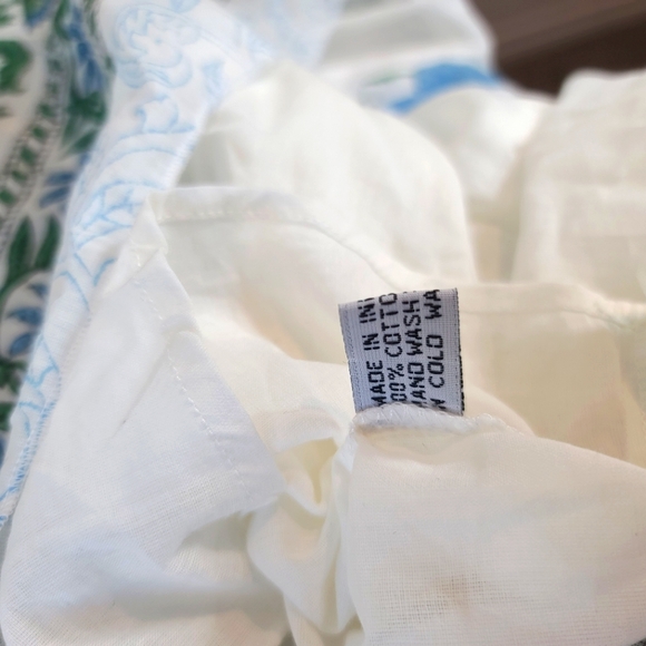 Tuckernuck Juliet Dunn White Poppy Flared Sleeve Dress Size XL - Picture 10 of 13